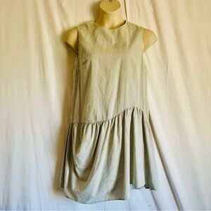 H&M Sleeveless Gingham Dress with Drop Waist